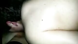 Amateur Brunettes Swallow Cum in Homemade Threesome Gangbang