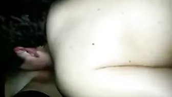 Amateur Brunettes Swallow Cum in Homemade Threesome Gangbang