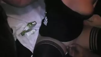 Amateur Brunette Swingers' Gangbang Cumshot Threesome in Dublin