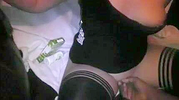 Amateur Brunette Swingers' Gangbang Cumshot Threesome in Dublin