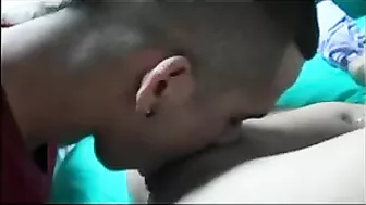 Amateur Threesome with Hot Brunette Asses and Cumshots