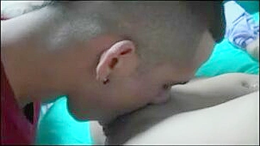 Amateur Threesome with Hot Brunette Asses and Cumshots