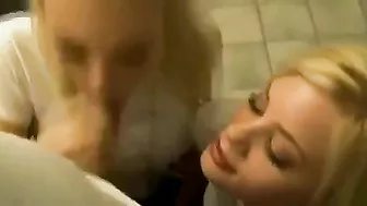 College Blondes' Homemade Threesome with Big Cocks and Facials