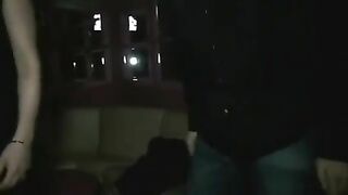 French Amateur Threesome with Cumshots and Lesbian Action