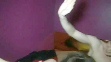 French Amateur Threesome with Cumshots and Lesbian Action