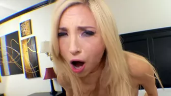 Point of view XXX riding by blonde porn actress with suck tits