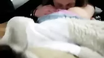 Amateur Lesbians Feed Each other Asses in Homemade Threesome