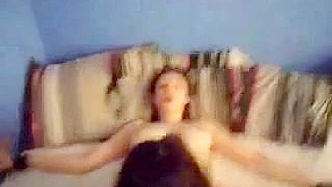 Brunette Bisexual Threesome Eats Pussy While Fucking