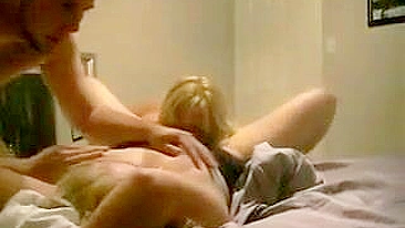 Blonde MILF and Daughter Lesbian Threesome
