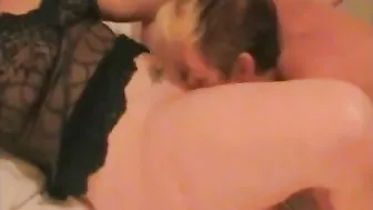 MILF Wife First Bisexual Threesome with Lesbian Daughter and Swinger Mom