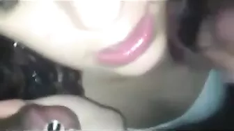 MILF Gloryhole Swingers' Threesome Cum in Mouth Facial Gangbang