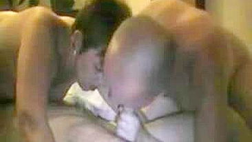 Married Swingers' Homemade Threesome with Bisexual Wife and Cuckold Hubby