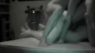 Amateur Brunette Gets Gangbanged in Homemade Threesome #Wife, #3some