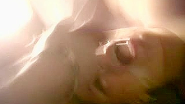Amateur Swingers' French Wife Gets Double Facial in Homemade Threesome with Big Tits and Cumshot