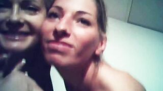 Blonde Girlfriends Share Amateur Threesome with Cumshots and Facials