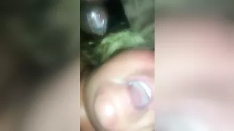 Blonde BBW Wife Cum-Filled Threesome Facial Swallowed by Married MILF