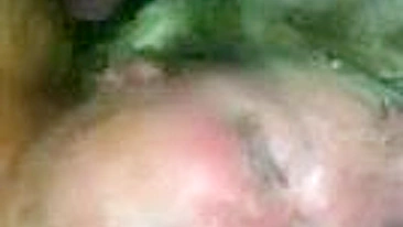 Blonde BBW Wife Cum-Filled Threesome Facial Swallowed by Married MILF