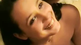 Amateur Brunette Bukkake Cumshot Facial Party with Young Teen