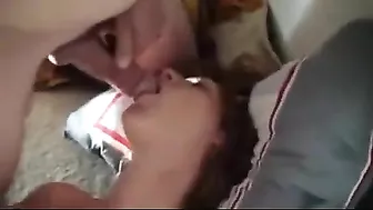 MILF Swingers' Gangbang Cum Facial Threesome