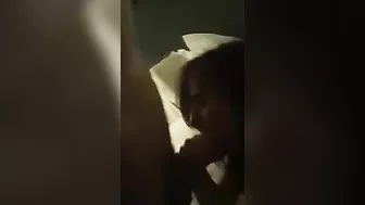 Brunette Threesome Shares His Dick in Homemade Lesbian Group Sex