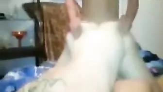 Amateur Lesbians in Doggy-Style Threesome