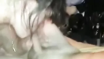 Amateur Lesbians in Doggy-Style Threesome