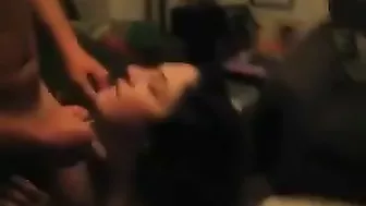 Homemade Porn Video - Slut Wife Wild Threesome with Cumshots and Facials