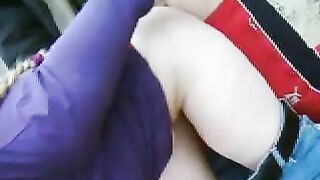 Blonde Amateur Threesome Spitroast on Beach
