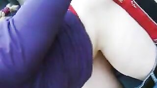 Blonde Amateur Threesome Spitroast on Beach