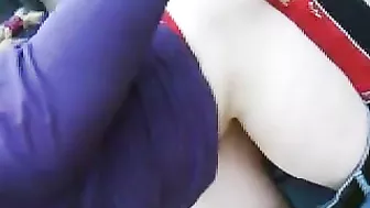 Blonde Amateur Threesome Spitroast on Beach