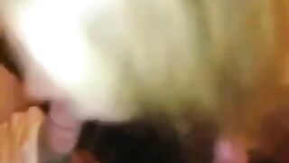 Blonde MILF Gets Double Cumshot in Amateur Threesome