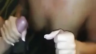 Blonde MILF Gets Double Cumshot in Amateur Threesome