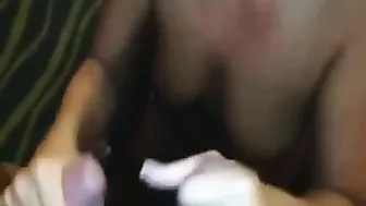 Blonde MILF Gets Double Cumshot in Amateur Threesome