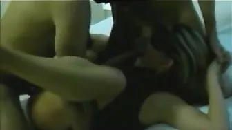 Blonde Cuckoldress Swings with Amateur Threesome, Anal and DP