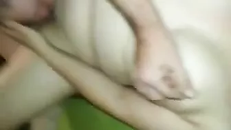 Chubby MILF Threesome with Hubby & Friend