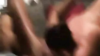 Interracial Gangbang with Hot Wife and Hubby BBC