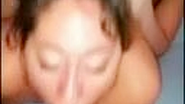 MILF Spitroasted by BBC in Homemade Threesome