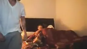 Amateur Black Gangbang Threesome with BBC and Spitroast