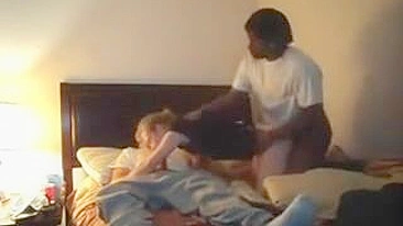 Amateur Black Gangbang Threesome with BBC and Spitroast
