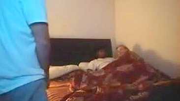 Amateur Black Gangbang Threesome with BBC and Spitroast