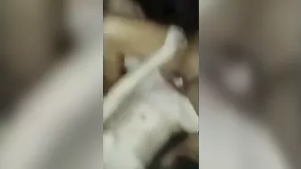 Amateur Lesbian Threesome with Dildos & Cock Sharing