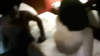 Interracial Cuck Wife Gets BBC Facials in Amateur Homemade Threesome