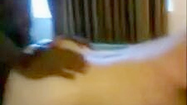 Interracial Cuck Wife Gets BBC Facials in Amateur Homemade Threesome