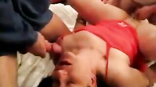 Married MILF Swinger Gets Gangbanged in Homemade Threesome