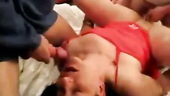 Married MILF Swinger Gets Gangbanged in Homemade Threesome