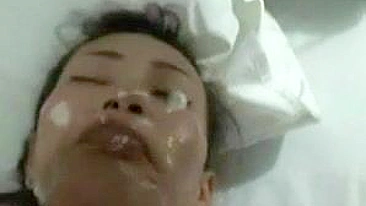 Asian Cuckold Wife Gets Facials in Group Swinger Sex