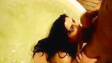 Wife Wild Jacuzzi Orgy with BBC and Cum Facials