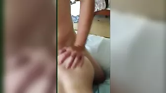 Small Titted Teen Gangbanged by Two Cocks in Homemade Threesome