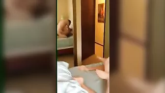 Small Titted Teen Gangbanged by Two Cocks in Homemade Threesome