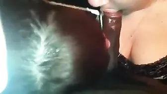 Interracial Threesome with Big Dick and Blowjob